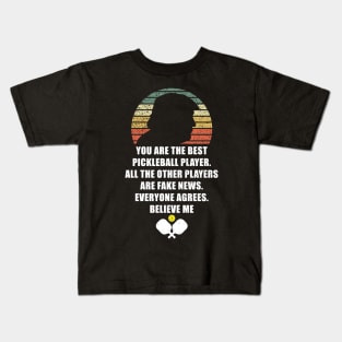 Pickleball Legend Trump Quote Vintage Kids T-Shirt
